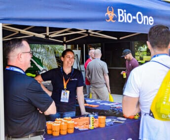 Bio-One of Pacific North West decontamination and biohazard cleaning team supports local businesses